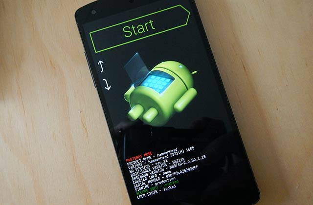 Nexus 5 Android error