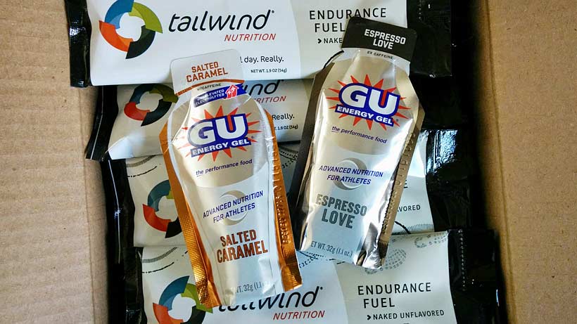 GU Energy Gel och Tailwind Nutrition