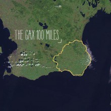 Karta: The Gax 100 miles